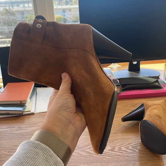 Isabel Marant Cofnac Brown Lystal Heeled Ankle Boots - New Size 41 - Picture 2 of 5